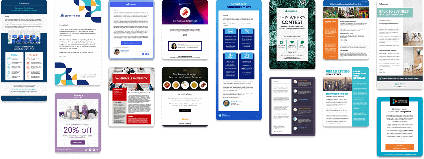 Newsletter templates